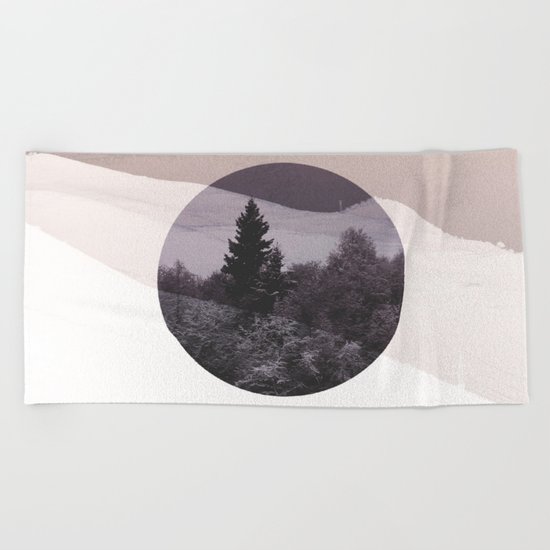Abstract landscape Beach Towel