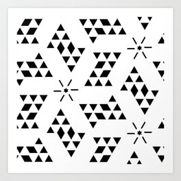 Triangle slide Pattern Art Print