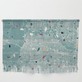 MEMPHIS - USA. Terrazzo City Map Wall Hanging