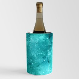Teal Galaxy Painting Wine Chiller