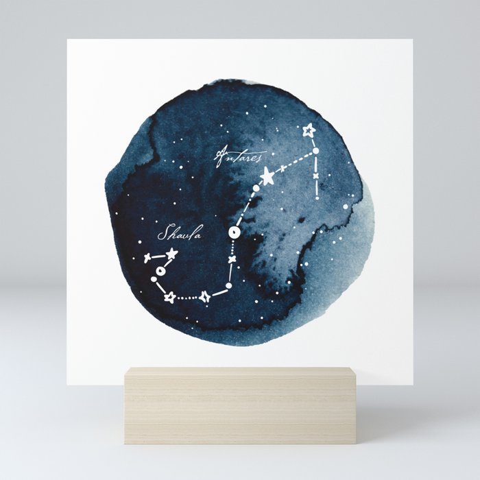 Zodiac Constellation Mini Art Print by Alina Buffiere | Society6