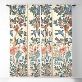 William Morris & May Morris Antique Chinoiserie Floral Blackout Curtain
