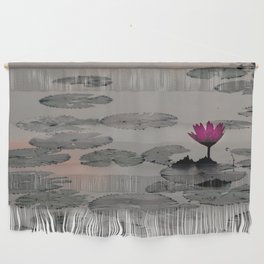 Water Lily and Clouds, Angkor Wat, Cambodia Wall Hanging