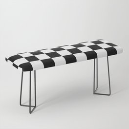 Checkered (Black & White Pattern) Bench