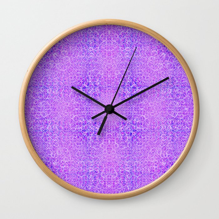 Brian's Bubbliscious Pattern (Grape Fizz) Wall Clock