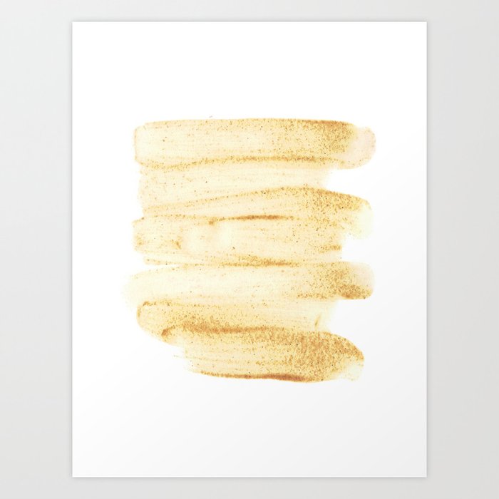 Abstract mustard Art Print