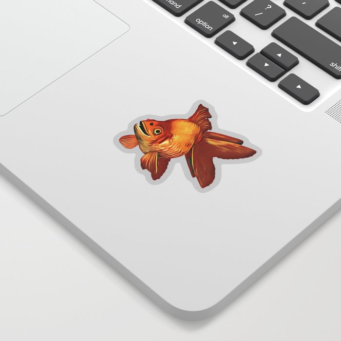 The Goldfish is the Alpha Fish of the Pond Sticker