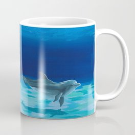 Mermaid and Dolphin - No. 1 Coffee Mug