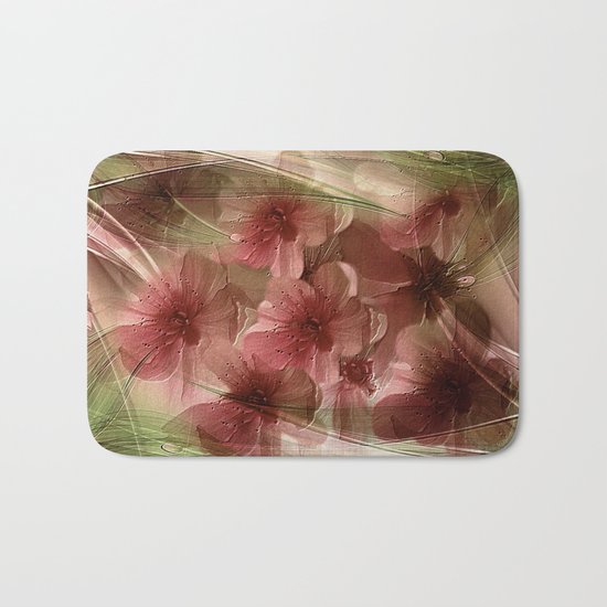 Flower Garden Abstract Bath Mat