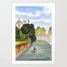Cambridge England Art Print