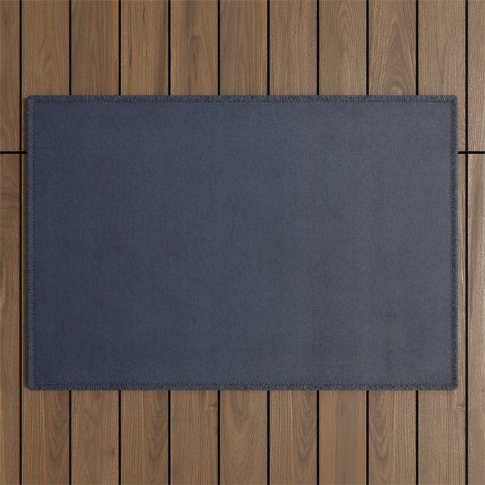 Blue Color from Composition set (3/4) -  Grey, Blue, White, Orange Outdoor Rug