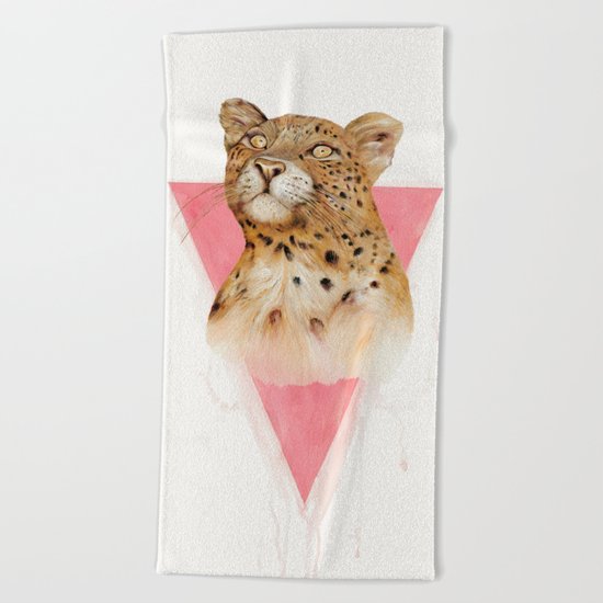 Wild Leopard Beach Towel