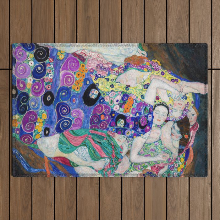 Gustav Klimt - The Virgin Outdoor Rug