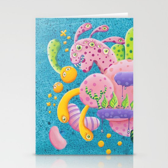 Psychadelic Pink Stationery Cards