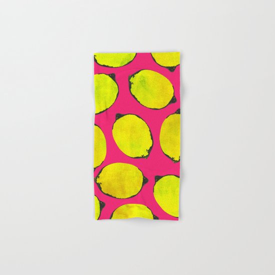 Lemon pattern Hand & Bath Towel