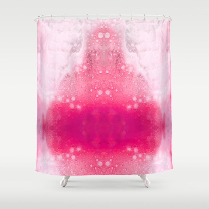 Bubbly Pink Shower Curtain
