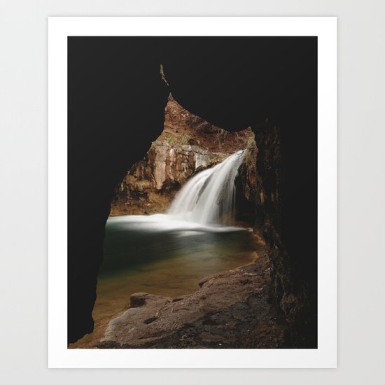 Fossil Creek Cave Art Print