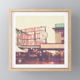 Seattle Pike Place Public Market photograph, 620 Framed Mini Art Print