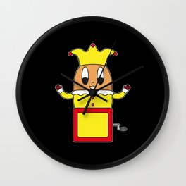Jack-In-The-Box Egg Wall Clock