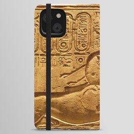 Akhenaten depicted as a sphinx at Amarna. iPhone Wallet Case
