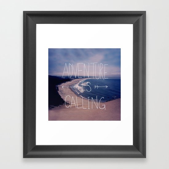 Adventure is Calling Framed Art Print
