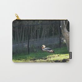 East African Crowned Crane Carry-All Pouch | Animal, Zoo, Digital, Exotic, Balearica, Crowned, Crown, Ornithology, African, Black 