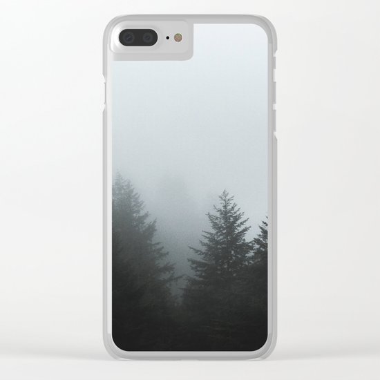 Dark forest mood Clear iPhone Case
