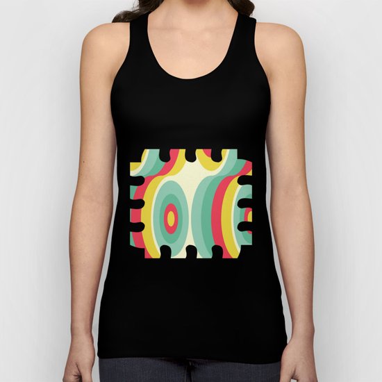 Retro Circles Unisex Tank Top