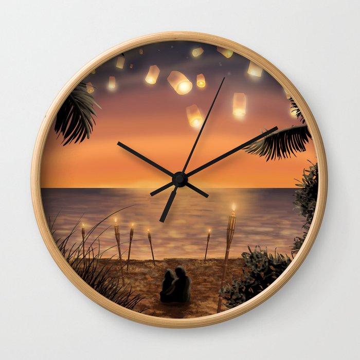 Magical Summer Night Wall Clock