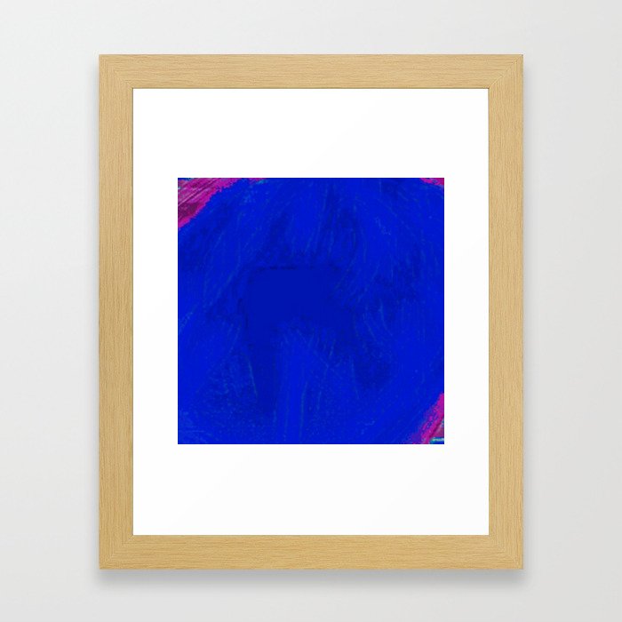 Blue Damsel Framed Art Print