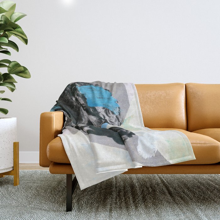 Untitled (Painted Composition 1) Throw Blanket