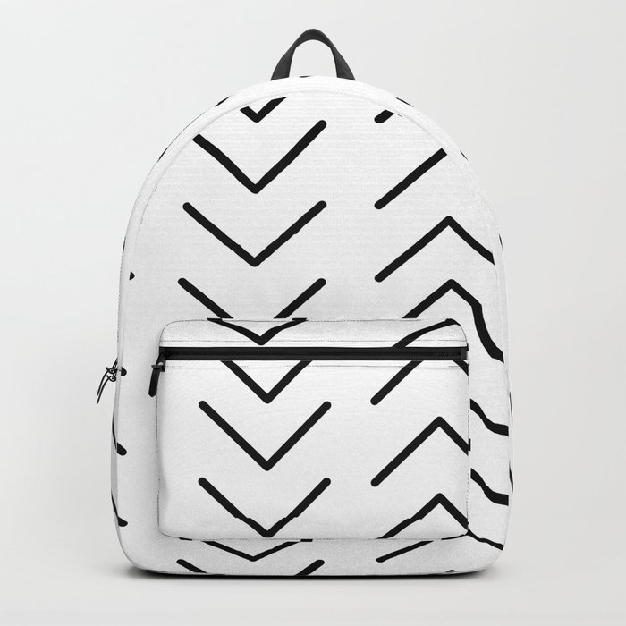 Mudcloth Black and White Backpack
