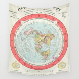 Alex Gleason's New Standard Map Of The World Flat Earth Wall Tapestry