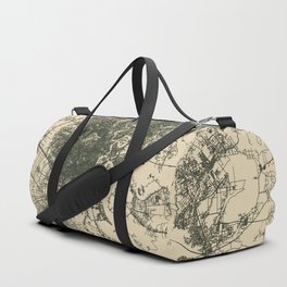 Saigon - Vietnam | City Map - wall, framed, iphone, tee, metal, world, wood, traveler, retro, travel Duffle Bag