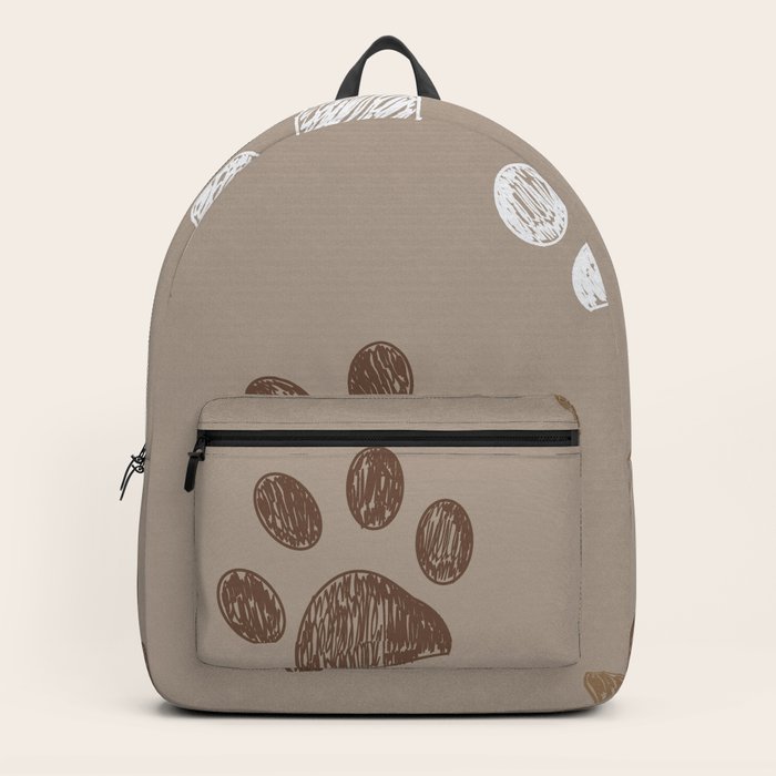 paw print backpack