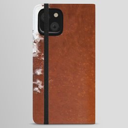 Cow Back Spots in Brown and White iPhone Wallet Case