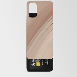 Pale Tan Brushstrokes  Android Card Case