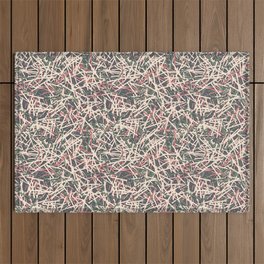 3d chaotic lines Outdoor Rug