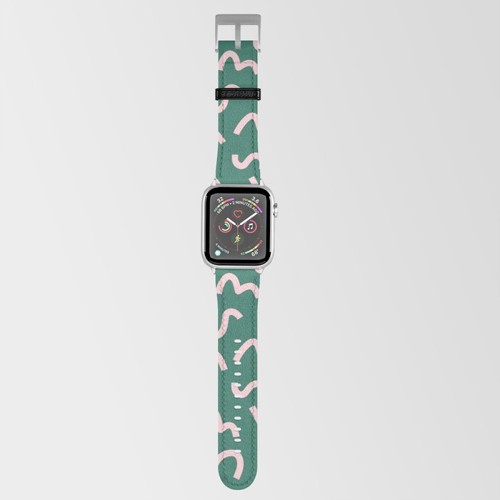 Pink and green apple watch band on sale
