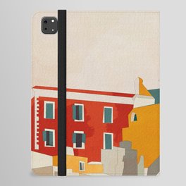 Italy coast houses 2 minimal abstract iPad Folio Case