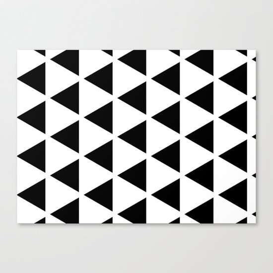 Sleyer Black on White Pattern Canvas Print