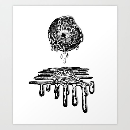 Moon Melt Art Print