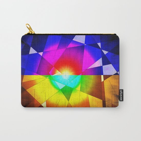 lined color flash Carry-All Pouch