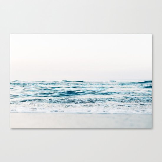 turquoise waves Canvas Print