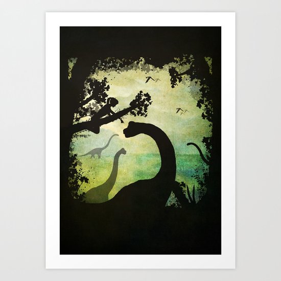 My Friends the Dinosaurs Art Print