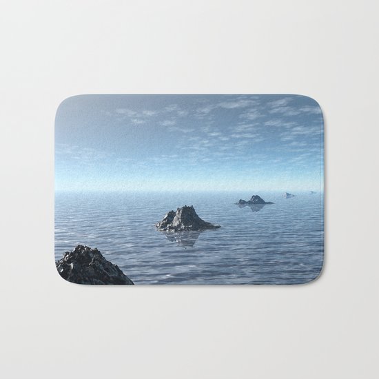 Ocean Island Chain Bath Mat