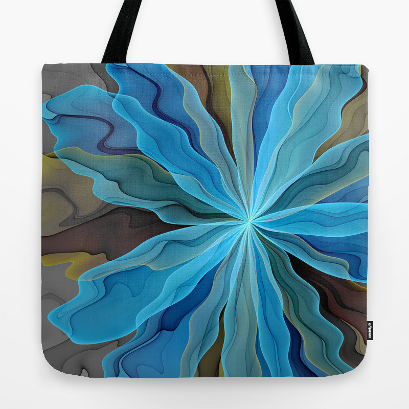 blue flower bag