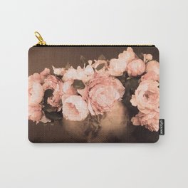 Peachy Peonies Carry-All Pouch