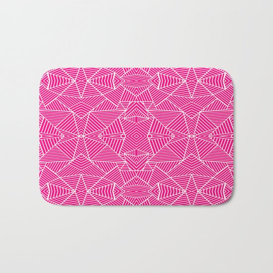 Ab Zoom Mirror Fushia Bath Mat