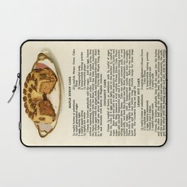 Vintage Recipe Maple Syrup Cake and Illustration Laptop Sleeve